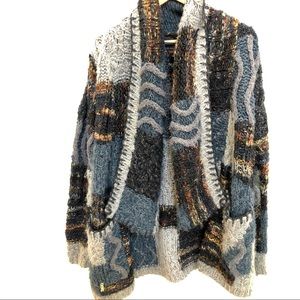 Anthropologie CINE Cardigan M  Open Chunky Knit